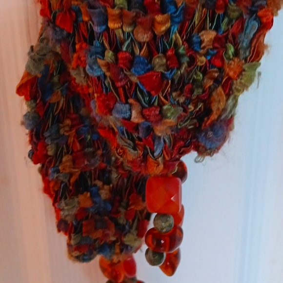 EUC,multi colored neck scarf or accessory - Picture 7 of 9